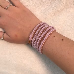 Pink long bracelet